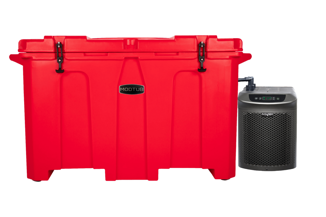 Grizzly Cooler base cold plunge tub - red