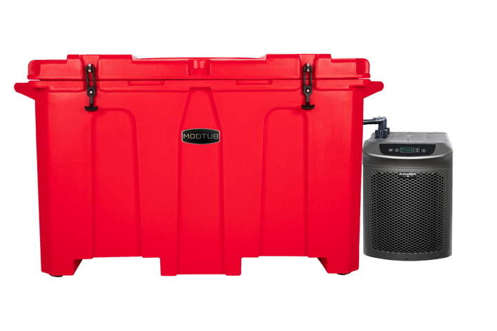 Grizzly Cooler base cold plunge tub - red